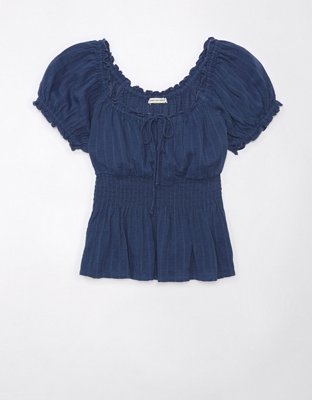 AE Short-Sleeve Babydoll Top