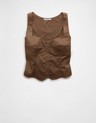 Женские жилеты American Eagle AE Corset Vest Tank Top — фото 3