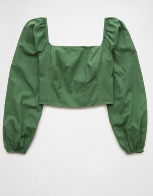 Giselle Balloon Sleeve Bow Top