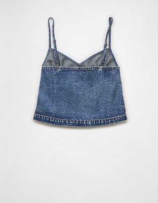 AE x Aerie DBL Take Denim Cami Tank Top