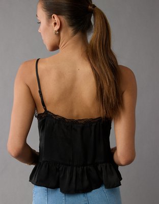 AE Lace Slip Cami Tank Top | American Eagle