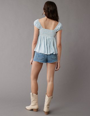 AE Cap-Sleeve Babydoll Top