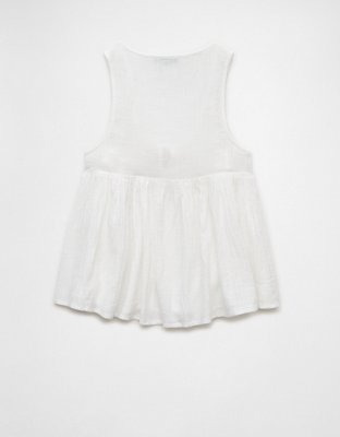 Женские топы American Eagle AE Crochet Flyaway Tank Top — фото 6