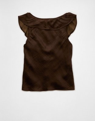 AE Ruffle Tie-Front Tank Top