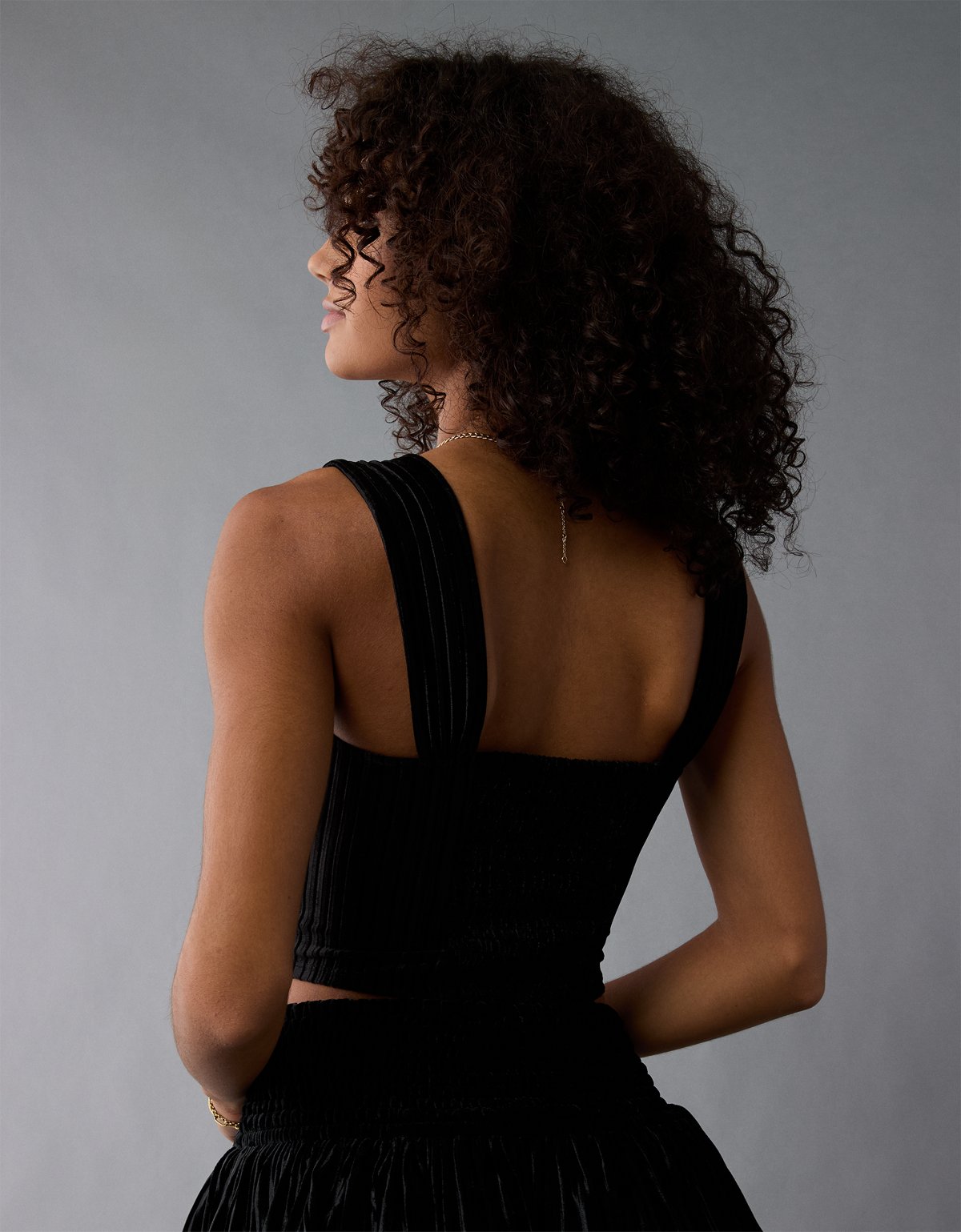 AE Velvet Corset Tank Top - image 2