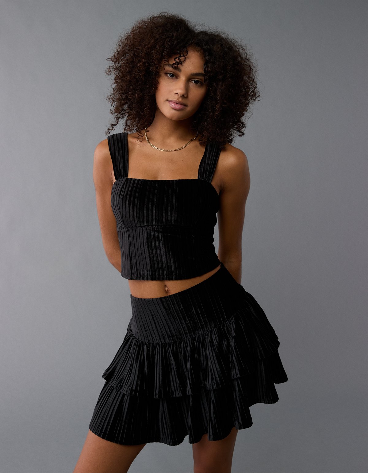 AE Velvet Corset Tank Top - image 5