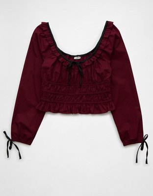 AZAI Lace Ruffle Sleeves Top Size buy S.