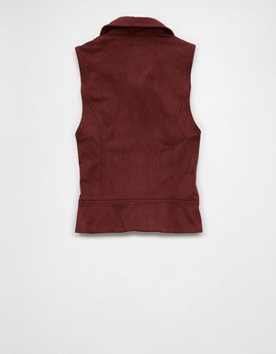 AE Sueded Zip-Up Vest