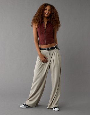 AE Sueded Zip-Up Vest