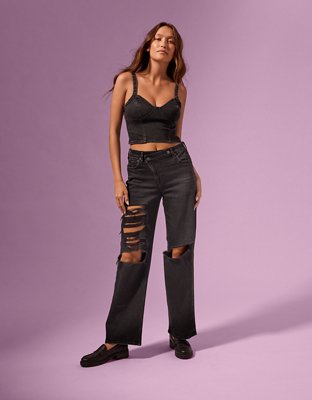 Coco Gauff x AE Cropped Denim Corset