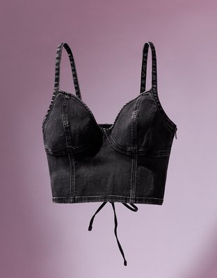 Coco Gauff x AE Cropped Denim Corset