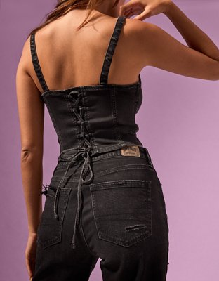 Coco Gauff x AE Cropped Denim Corset