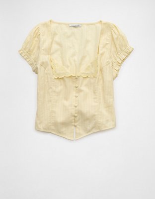Blouse de style corset à mancherons AE