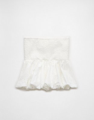 AE Eyelet Bubble Tube Top