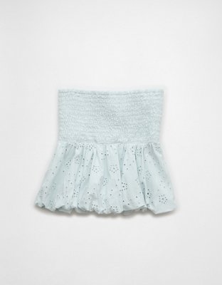 AE Eyelet Bubble Tube Top
