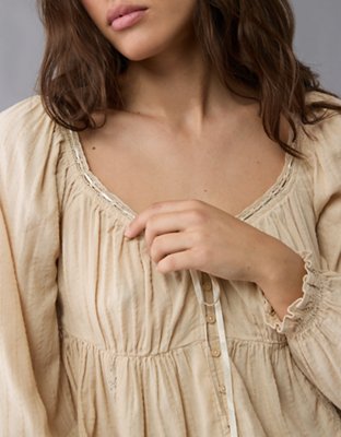 Blouse-nuisette à manches longues AE