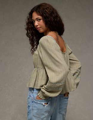 Blouse-nuisette à manches longues AE