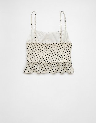 AE Polka Dot Corset Tank Top