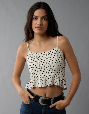 AE Polka Dot Corset Tank Top