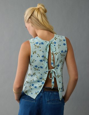 AE Tie Back V-Neck Shirt