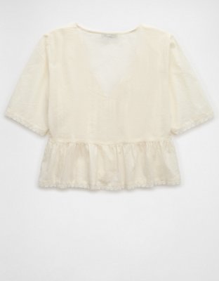 AE V-Neck Lace Blouse