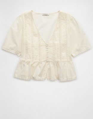 AE V-Neck Lace Blouse