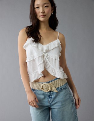 AE V-Neck Ruffle Cami