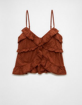 AE V-Neck Ruffle Cami