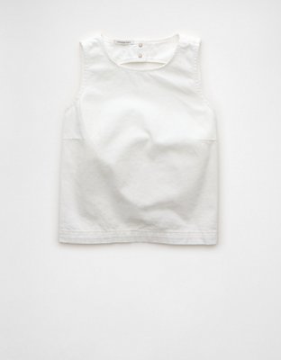 AE Denim Open Back Shirt