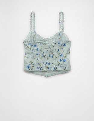AE Button-Up Corset Tank Top