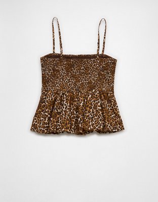 AE Smocked Bubble Tank Top