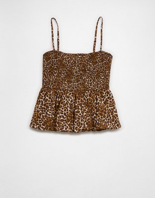 AE Smocked V-Neck Tank Top