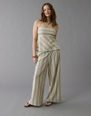 AE Striped Halter Top