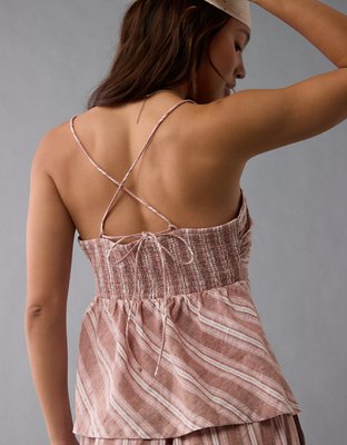 AE Striped Halter Top