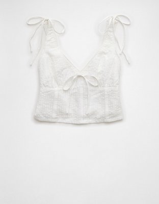 AE Tie Shoulder Corset Tank Top