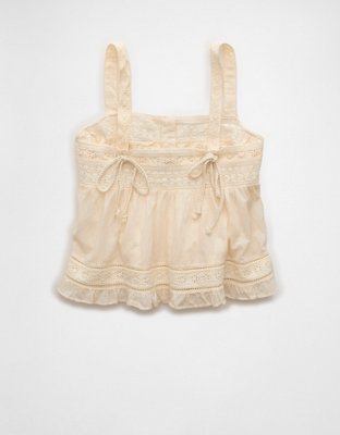 AE Embroidered Babydoll Cami