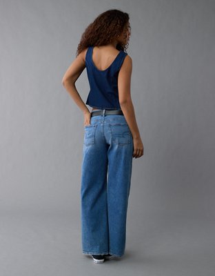 AE High Neck Denim Tank Top
