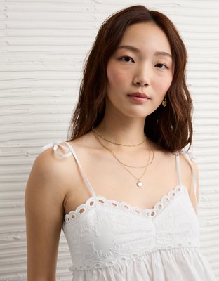 AE Eyelet Tie Strap Cami