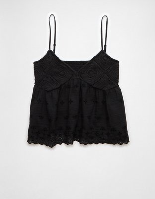 AE Crochet Eyelet Cami