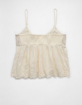 AE Crochet Eyelet Cami