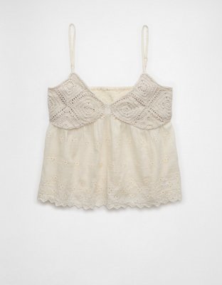 AE Crochet Eyelet Cami