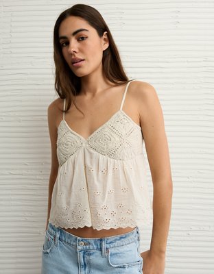 AE Crochet Eyelet Cami