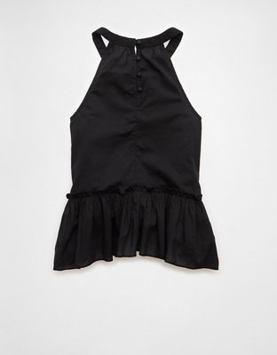 AE Embroidered Halter Tank Top
