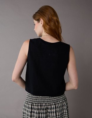 AE Tie Front Quilted Vest