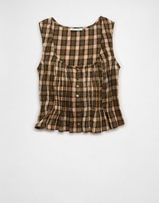 AE Pintuck Corset Tank Top