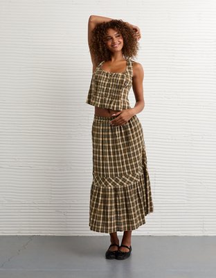 AE Pintuck Corset Tank Top