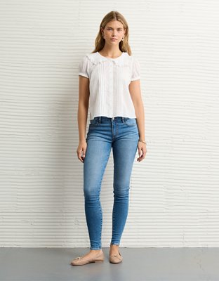 AE x The Summer I Turned Pretty Collared Puff Sleeve Blouse