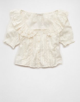AE Ruffle Lace Blouse