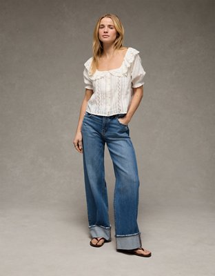 AE Ruffle Lace Blouse