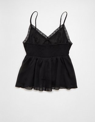 AE V-Neck Ruffle Cami Top